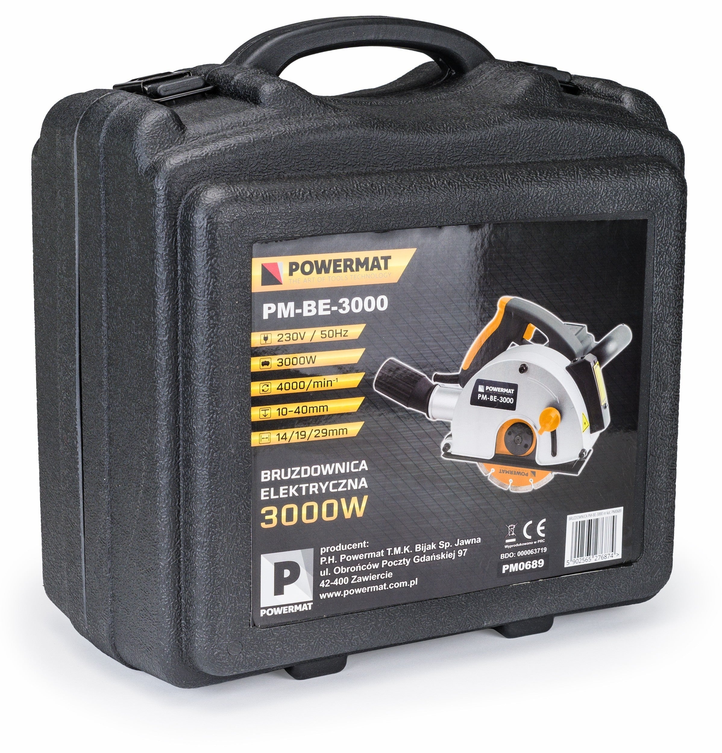 Rainureuse murale électrique 3000 W avec étui