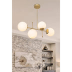 Suspension luminaire Plafonnier  Ε27 doré 70x20x65cm