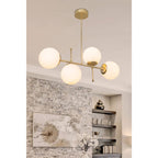 Suspension luminaire Plafonnier  Ε27 doré 70x20x65cm