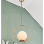 Suspension luminaire Plafonnier  Ε27 doré D26x75cm