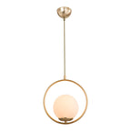 Suspension luminaire Plafonnier  Ε27 doré D26x75cm