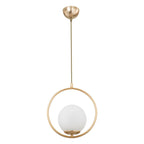 Suspension luminaire Plafonnier  Ε27 doré D26x75cm