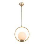 Suspension luminaire Plafonnier  Ε27 doré D26x75cm