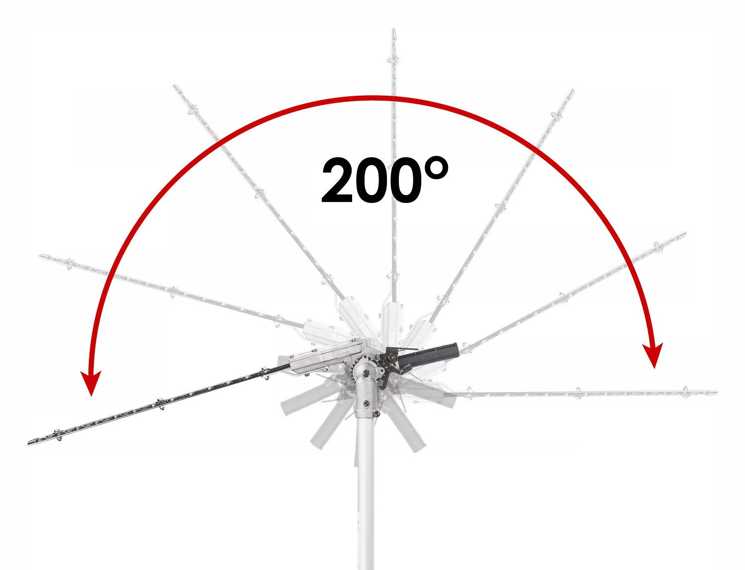Taille-haie électrique sur perche 40CM 1200W