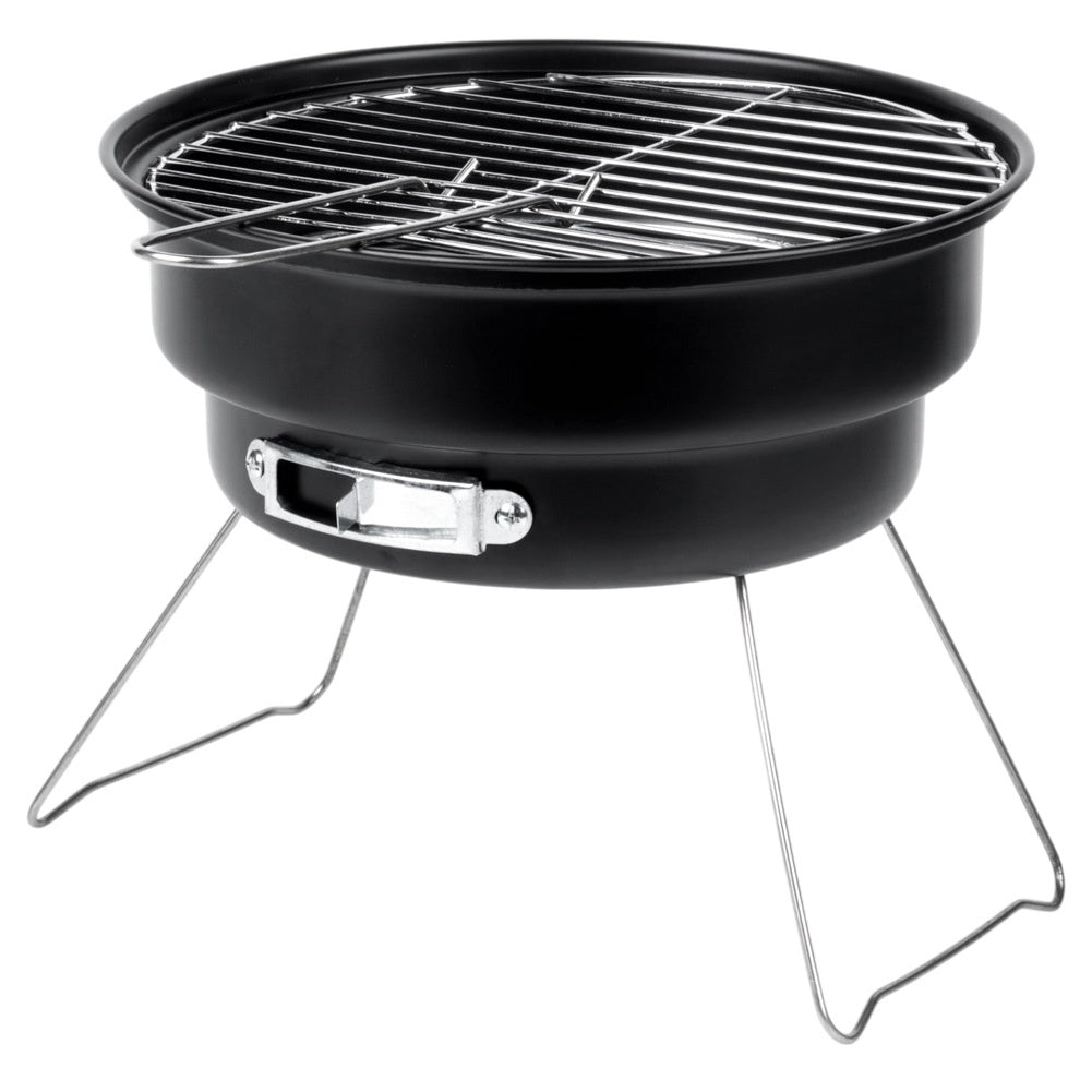 Barbecue à charbon de bois en acier pliable et portable 28x26x22 cm
