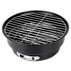 Barbecue à charbon de bois en acier pliable et portable 28x26x22 cm