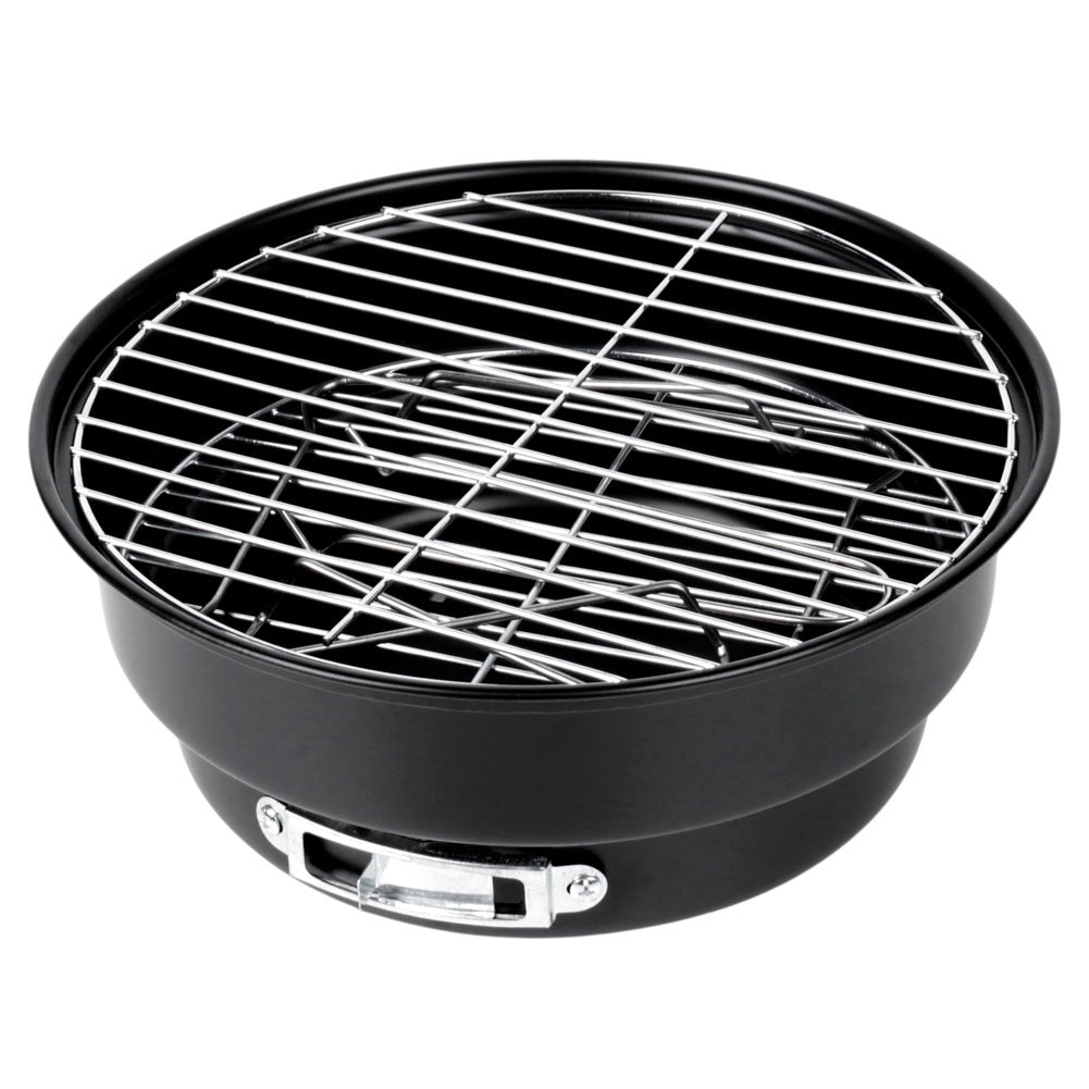 Barbecue à charbon de bois en acier pliable et portable 28x26x22 cm