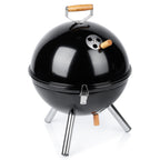 Barbecue à charbon de bois en acier sphérique portable 31x31x41 cm