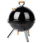 Barbecue à charbon de bois en acier sphérique portable 31x31x41 cm
