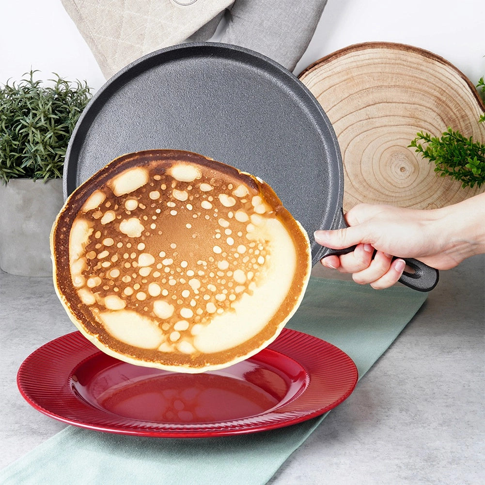 Poêle a crêpe crêpière en fonte 26 cm