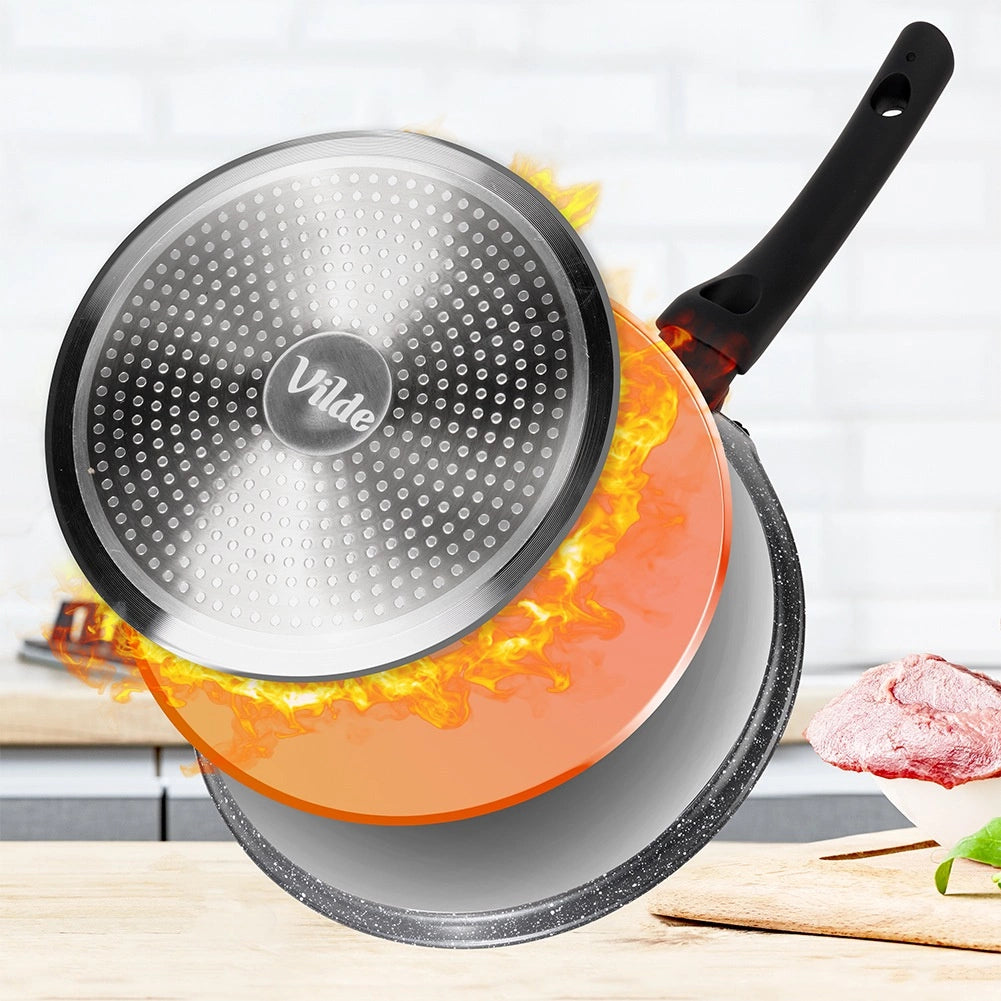 Poêle à crêpes anti adhésif revêtement granit  24 cm