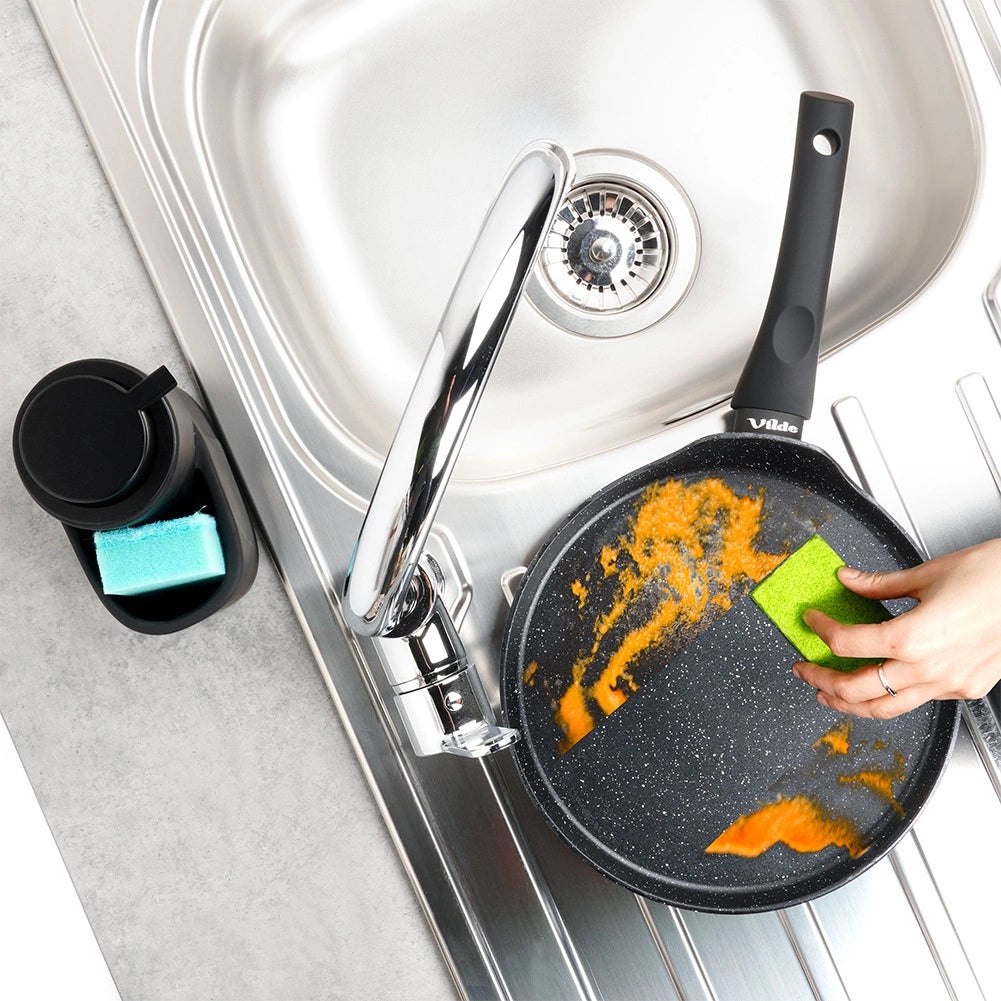 Poêle à crêpes anti adhésif revêtement granit  24 cm