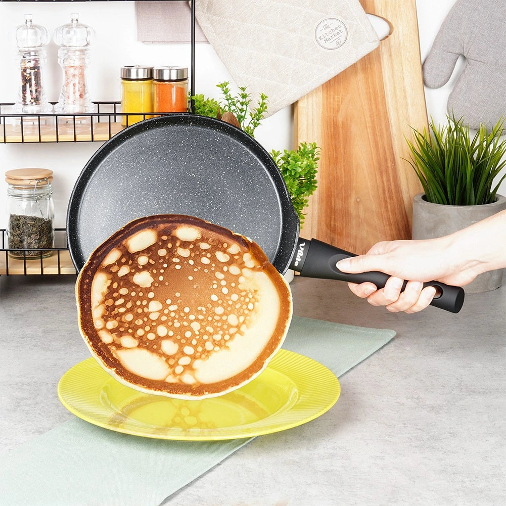 Poêle à crêpes anti adhésif revêtement granit  24 cm