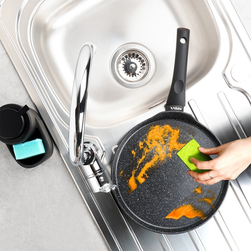 Poêle à crêpes anti adhésif revêtement granit  26 cm