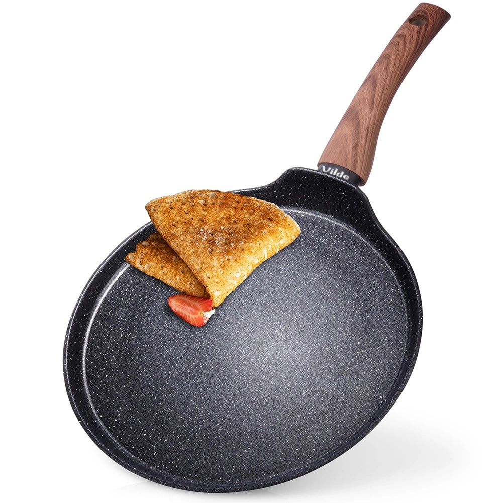 Poêle plate à revêtement granit 24 cm