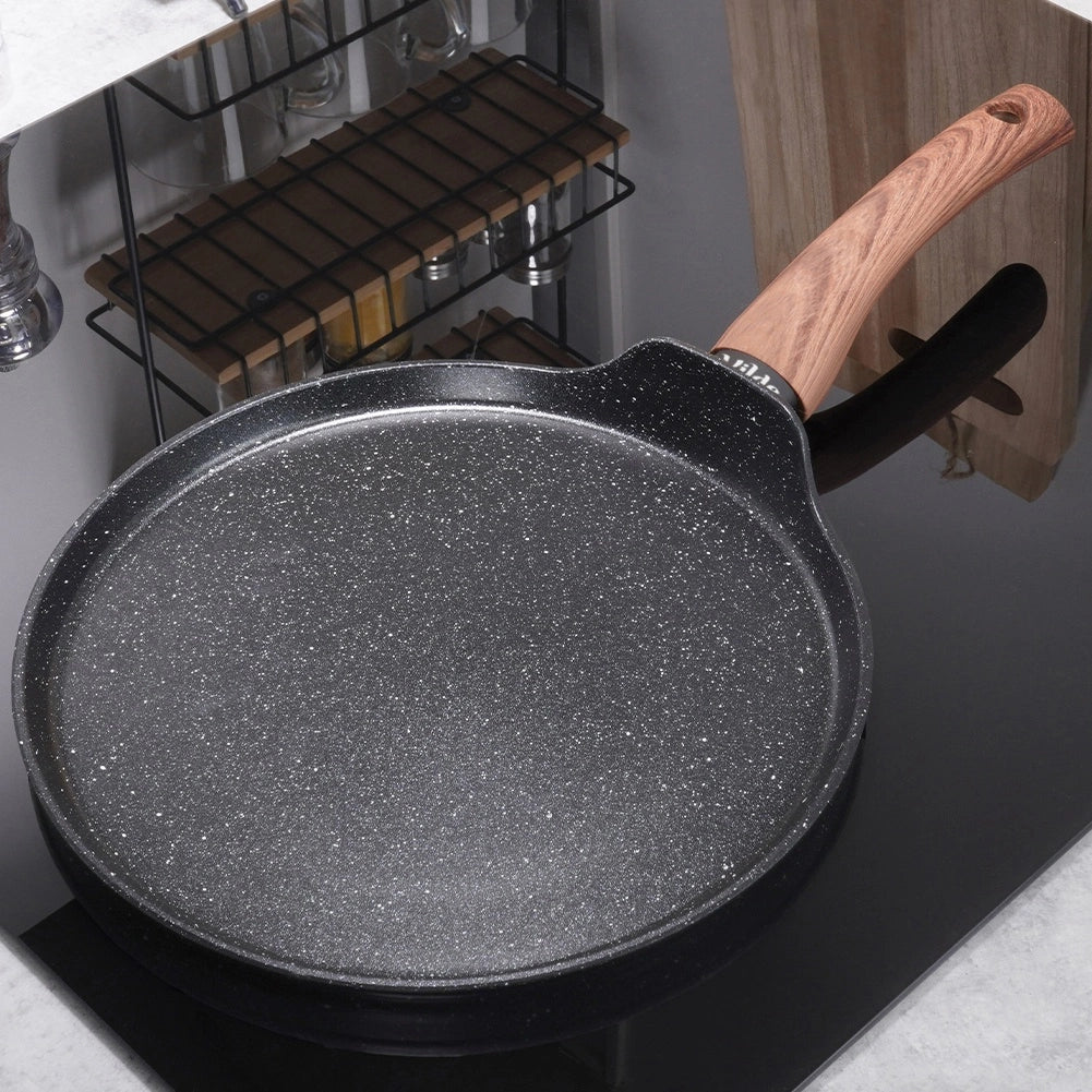 Poêle plate à revêtement granit 24 cm