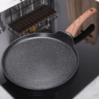 Poêle plate à revêtement granit 24 cm