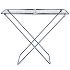 Étendoir séchoir à linge pliable en métal noir 181 cm