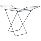 Étendoir séchoir à linge pliable en métal noir 181 cm