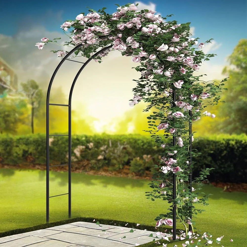 Arche de jardin en métal 145 x 235 cm