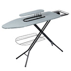 Table planche à repasser avec manche gris 140x39x92 cm