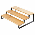 Étagère de cuisine en bois à 3 niveaux 32 x 23,5 x 9,6 cm