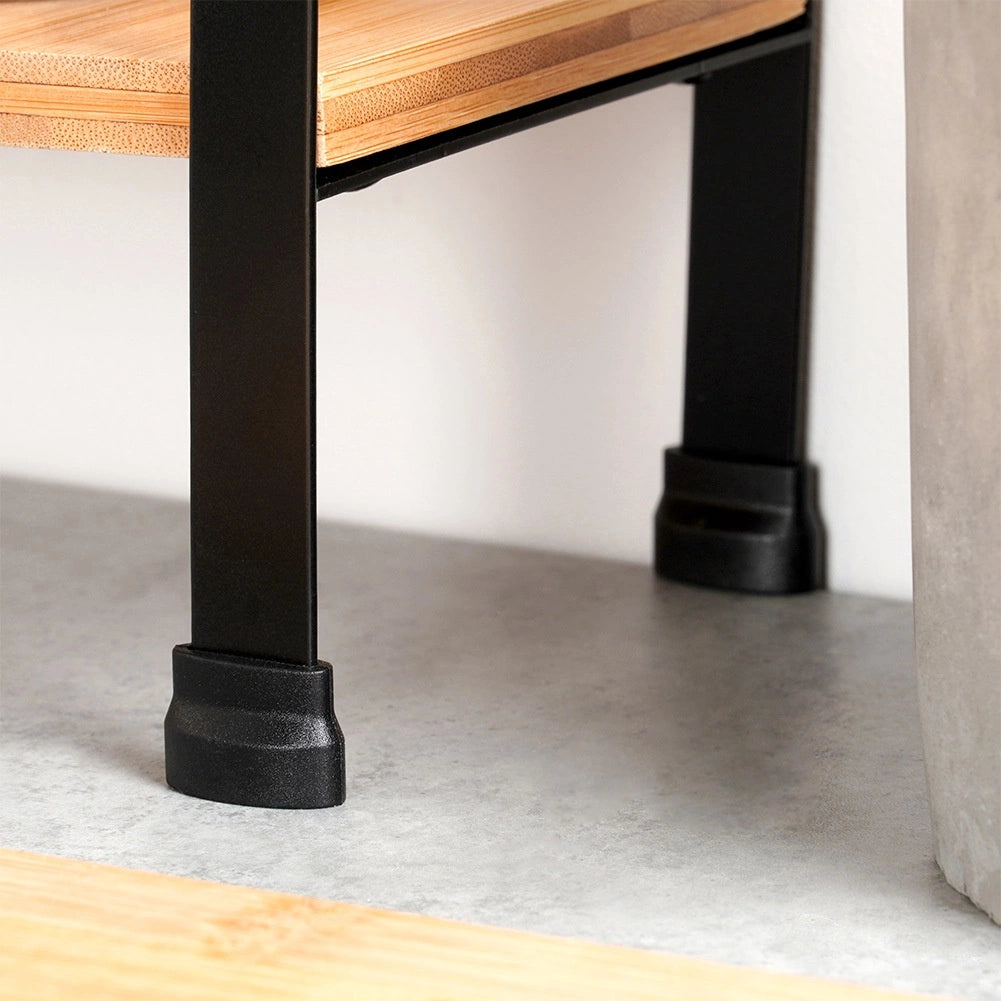 Étagère D'angle De Cuisine En Bois 2 Niveaux 29,5 X 29,5 X 33,5 Cm