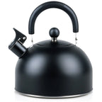 Bouilloire sifflante en acier noir 3 litres