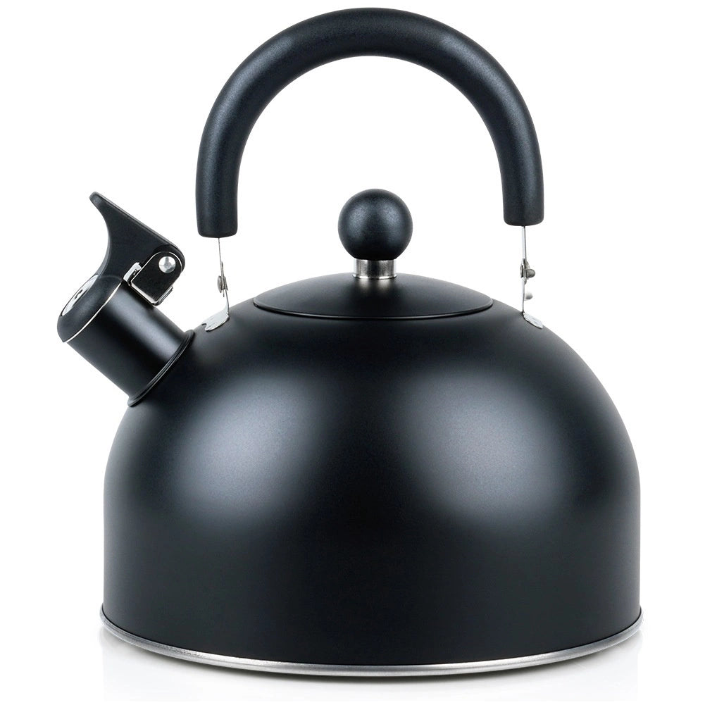 Bouilloire sifflante en acier noir 3 litres