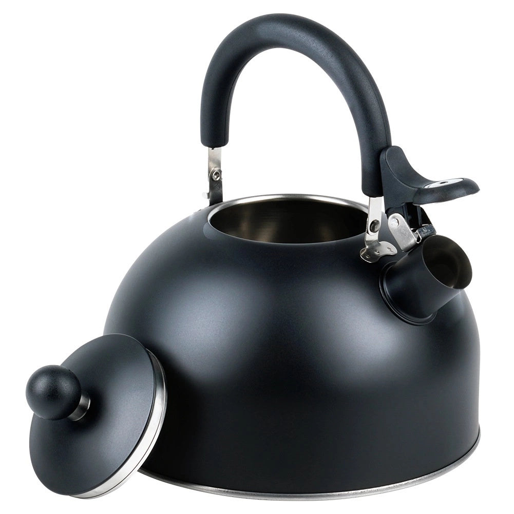 Bouilloire sifflante en acier noir 3 litres