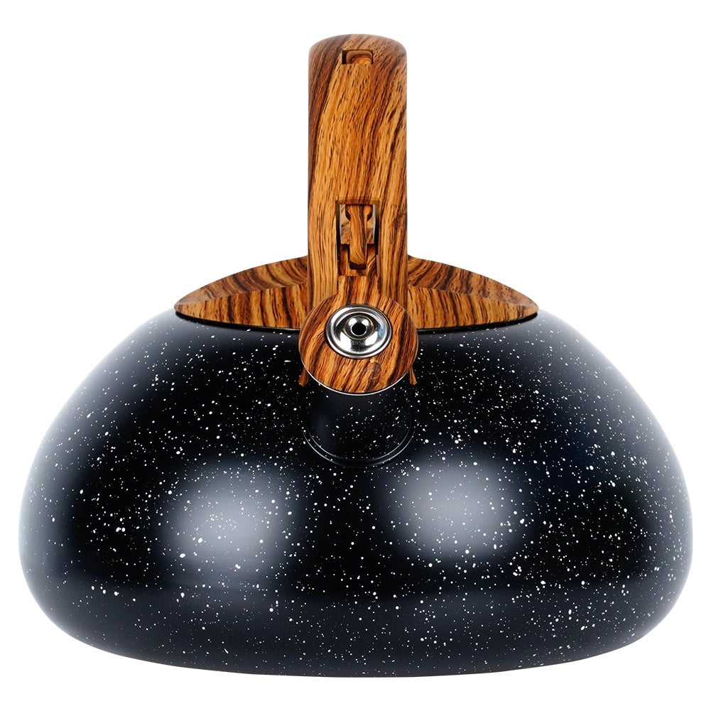 Bouilloire sifflante en acier noir  3 litres