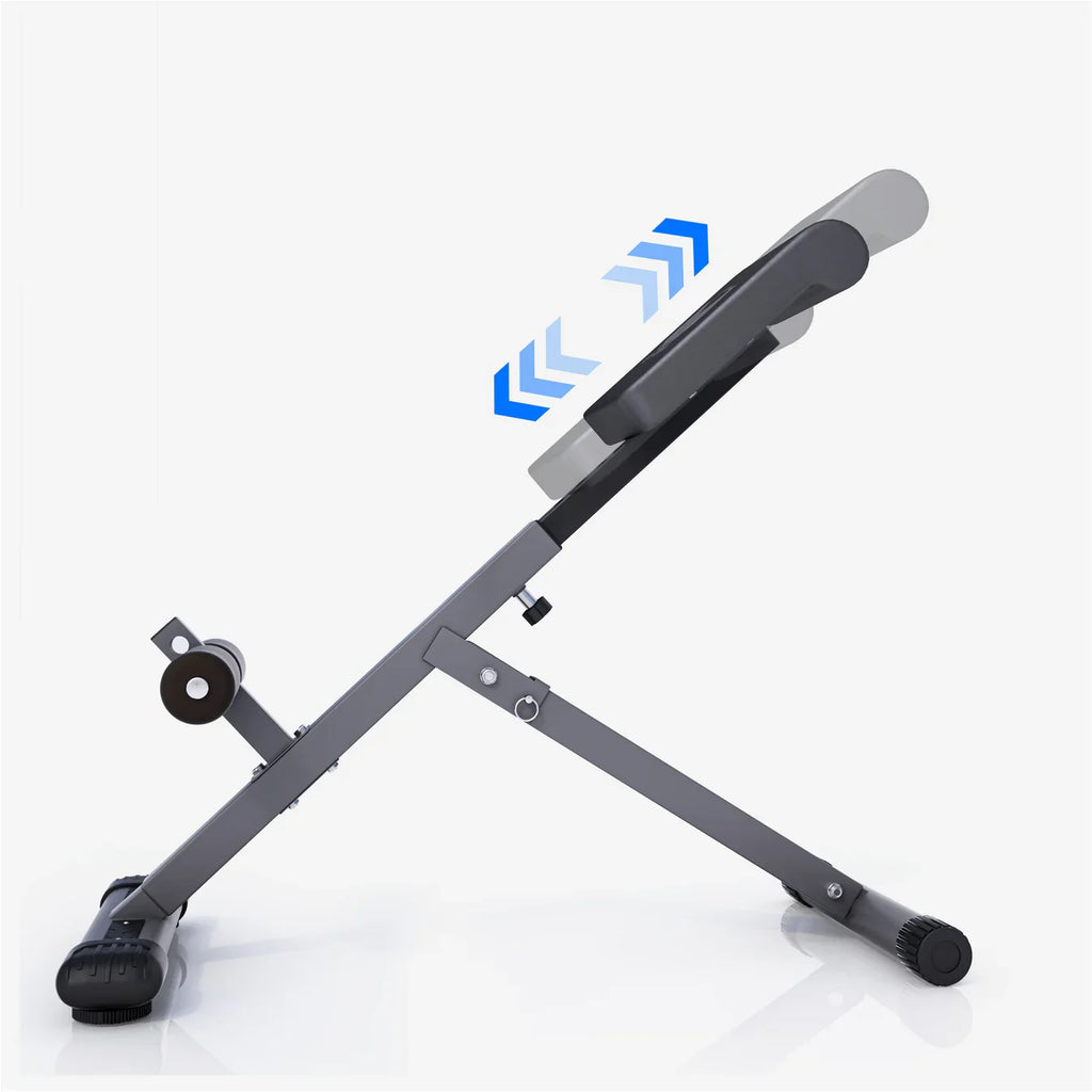 Entraîneur dorsal Hyperextension pliable avec fixation rembourrée pour les jambes abdominal hyperextension