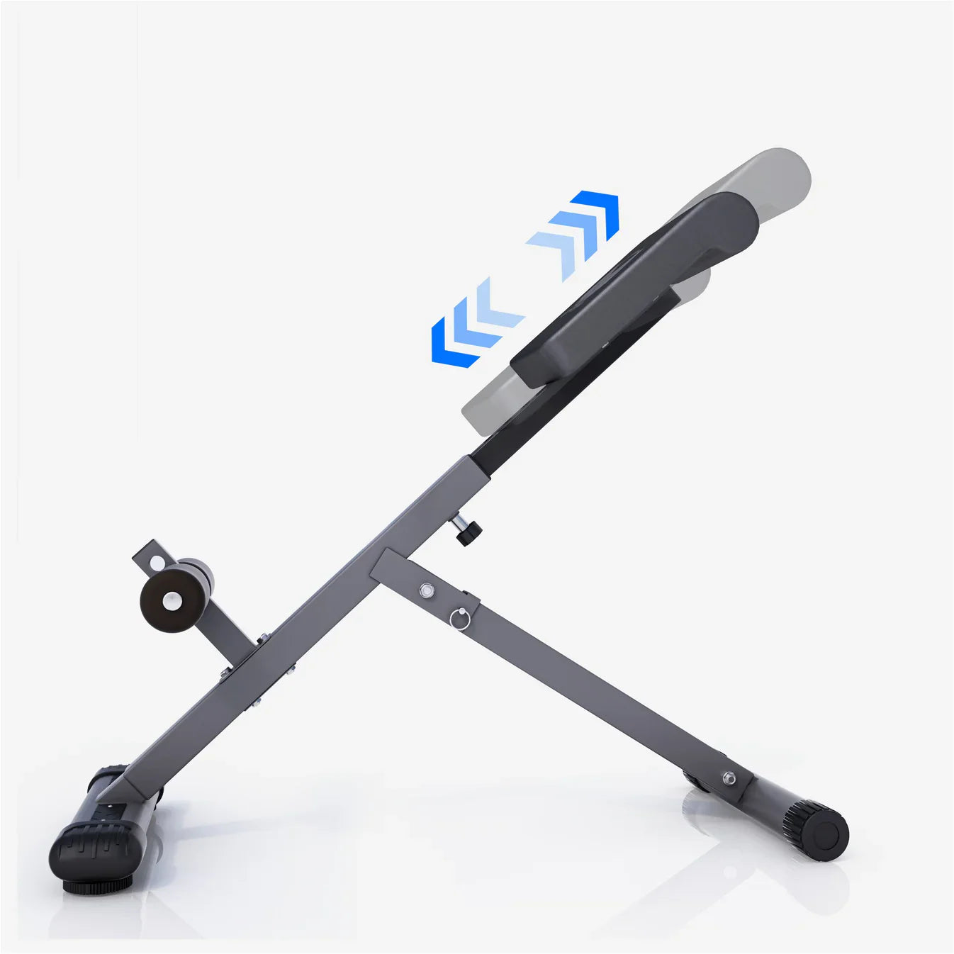 Entraîneur dorsal Hyperextension pliable avec fixation rembourrée pour les jambes abdominal hyperextension