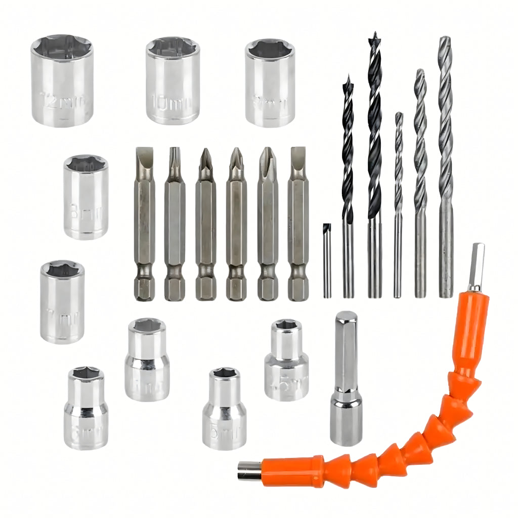 Perceuse-visseuse sans fil, coffret, 2 batteries Aku 18 V 2 Ah avec LED et accessoires