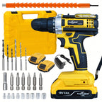 Perceuse-visseuse sans fil, coffret, 2 batteries Aku 18 V 2 Ah avec LED et accessoires