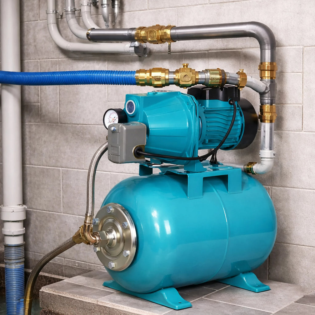 Kit pompe Hydrophore 24L 750W réservoir d'eau