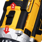 Perceuse-visseuse sans fil, coffret, 2 batteries Aku 18 V 2 Ah avec LED et accessoires