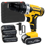 Perceuse visseuse sans fil étui, 2 x batteries 18 V 2 Ah, LED