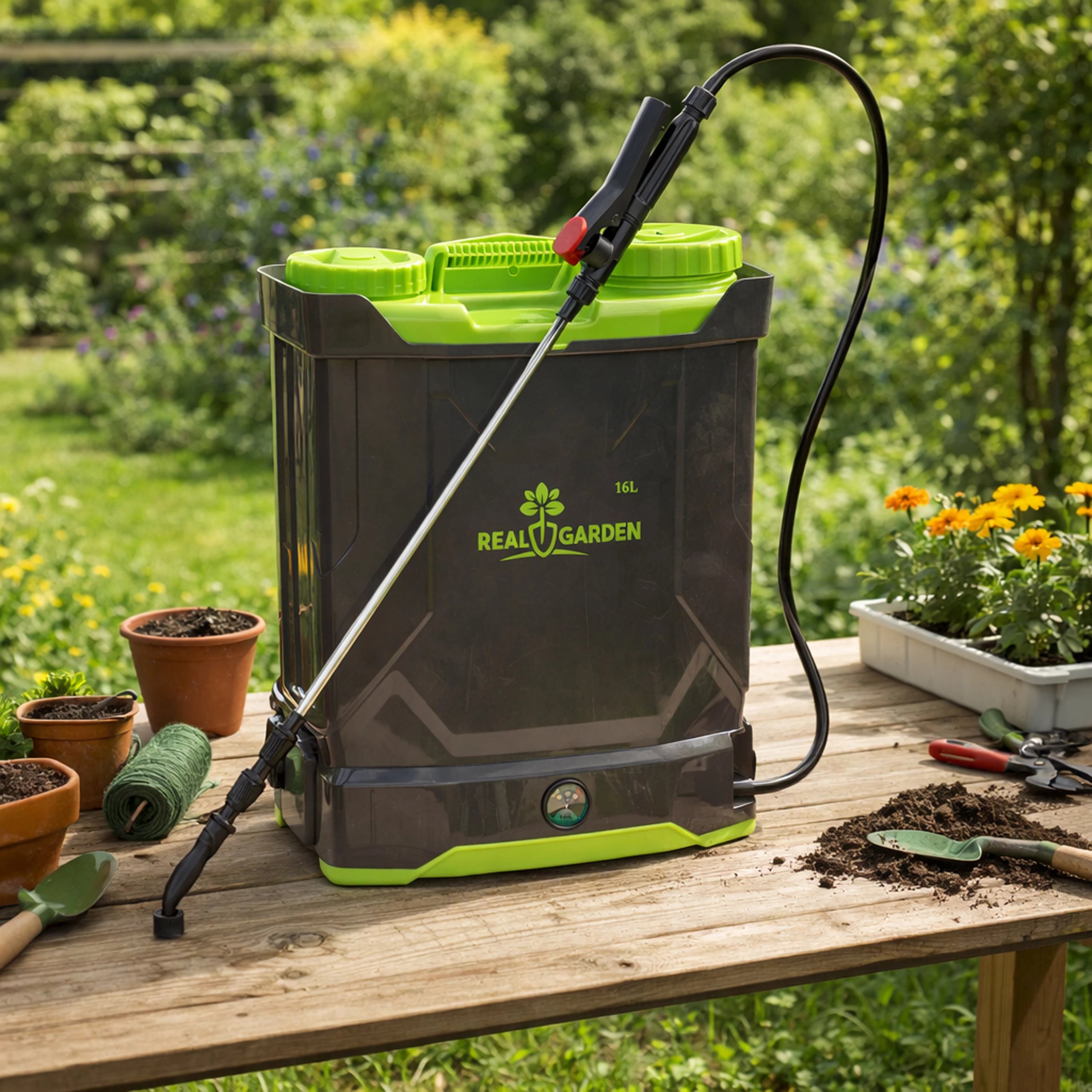 Pulvérisateur électrique rechargeable jardin à dos sans fil 16 L