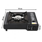 Kit Réchaud camping portable 2 en 1 à gaz 2500 W