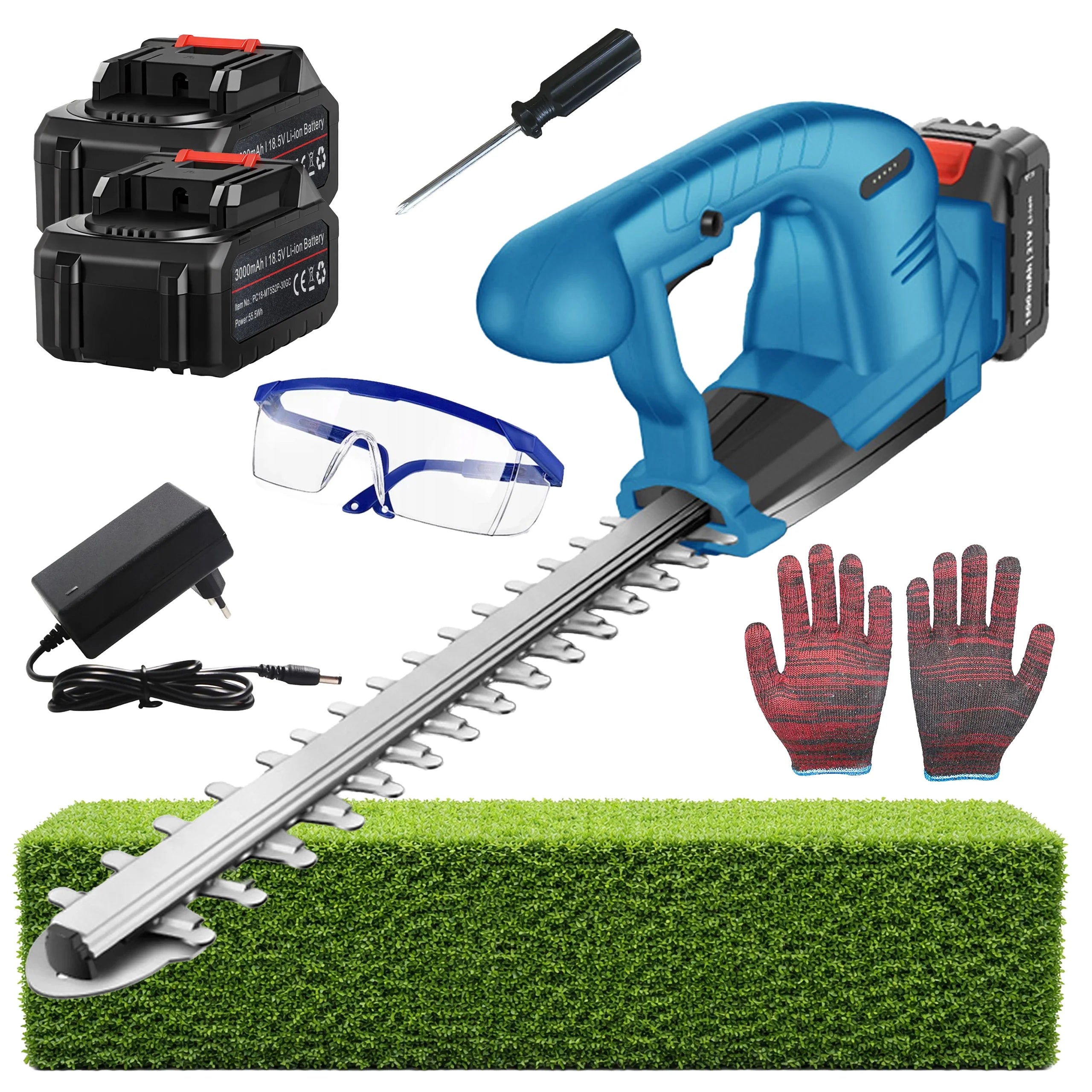 Taille-haies electrique  rechargeable sans fil  2 batteries