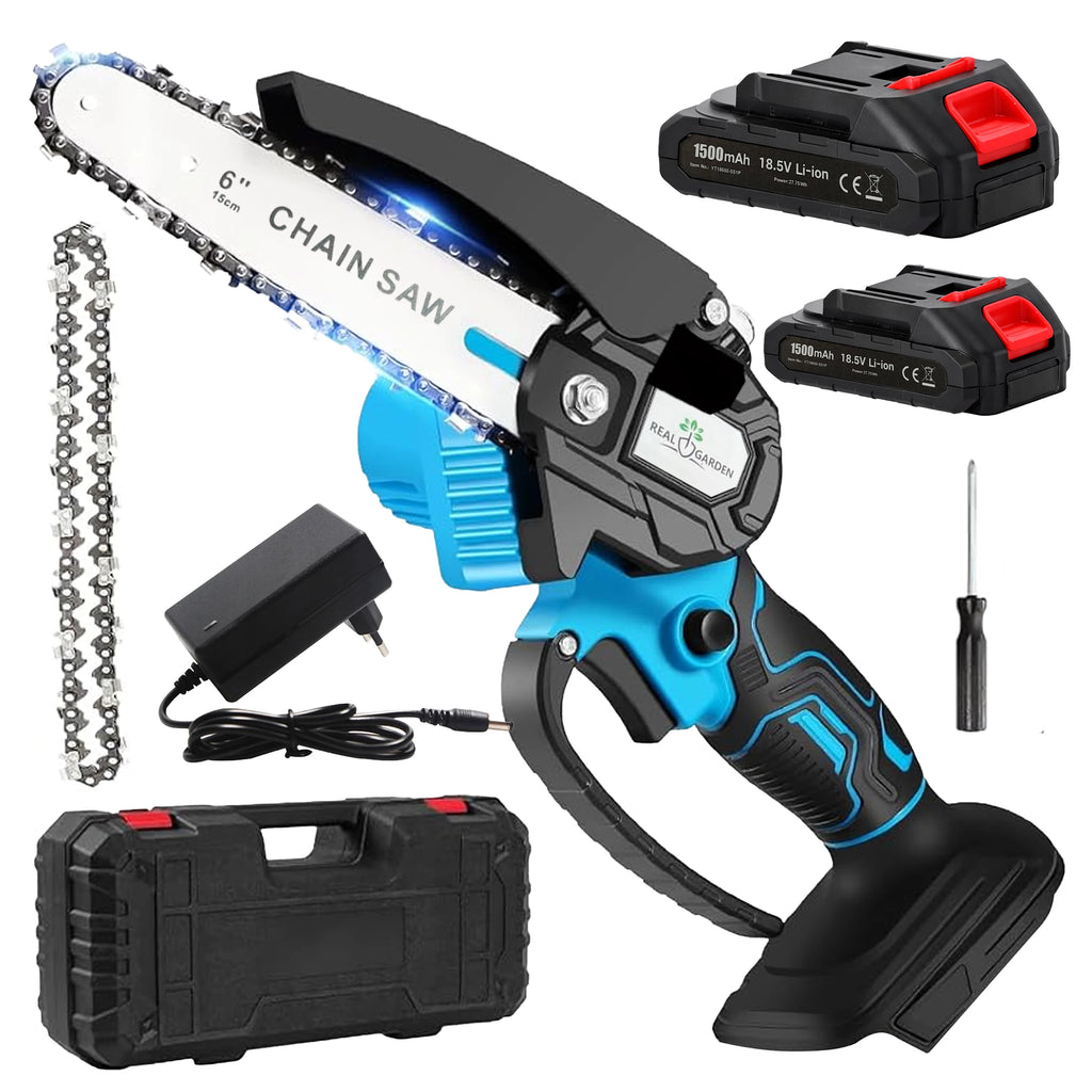 Coffret Mini tronçonneuse sans fil + 2 batteries