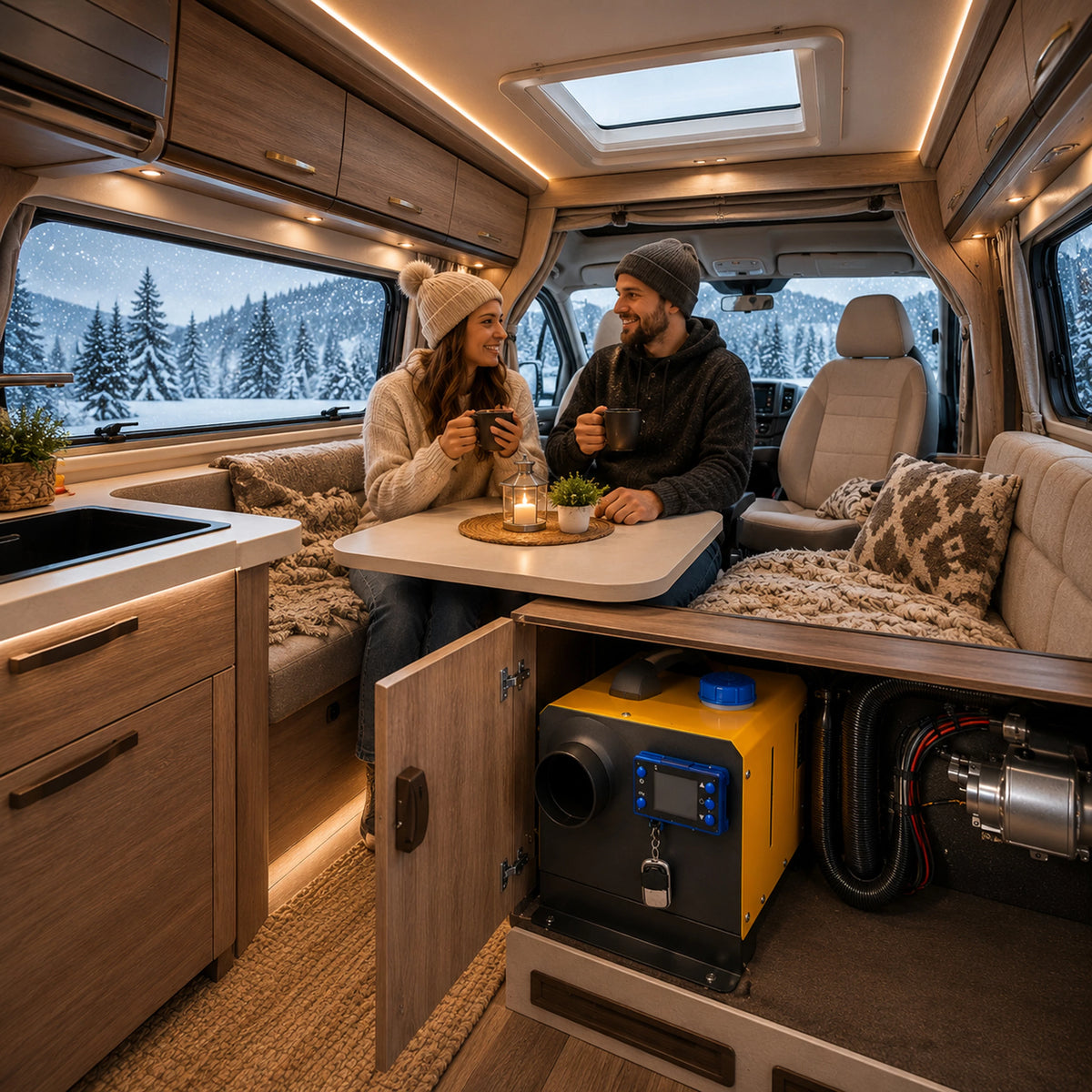 Chauffage Diesel 8 kW 12/24 V Bluetooth avec souffleur