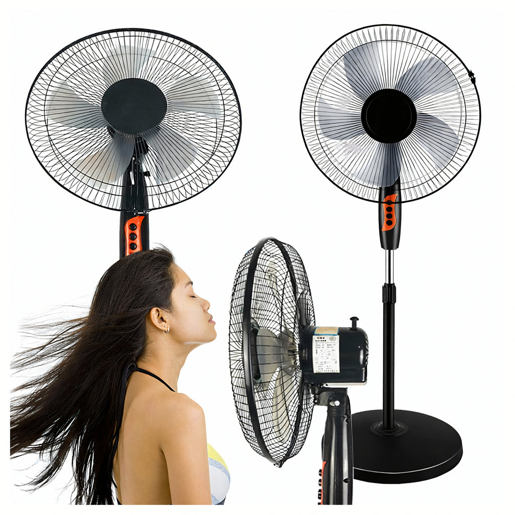 Ventilateur sur pied 5 pales silencieux  45 cm