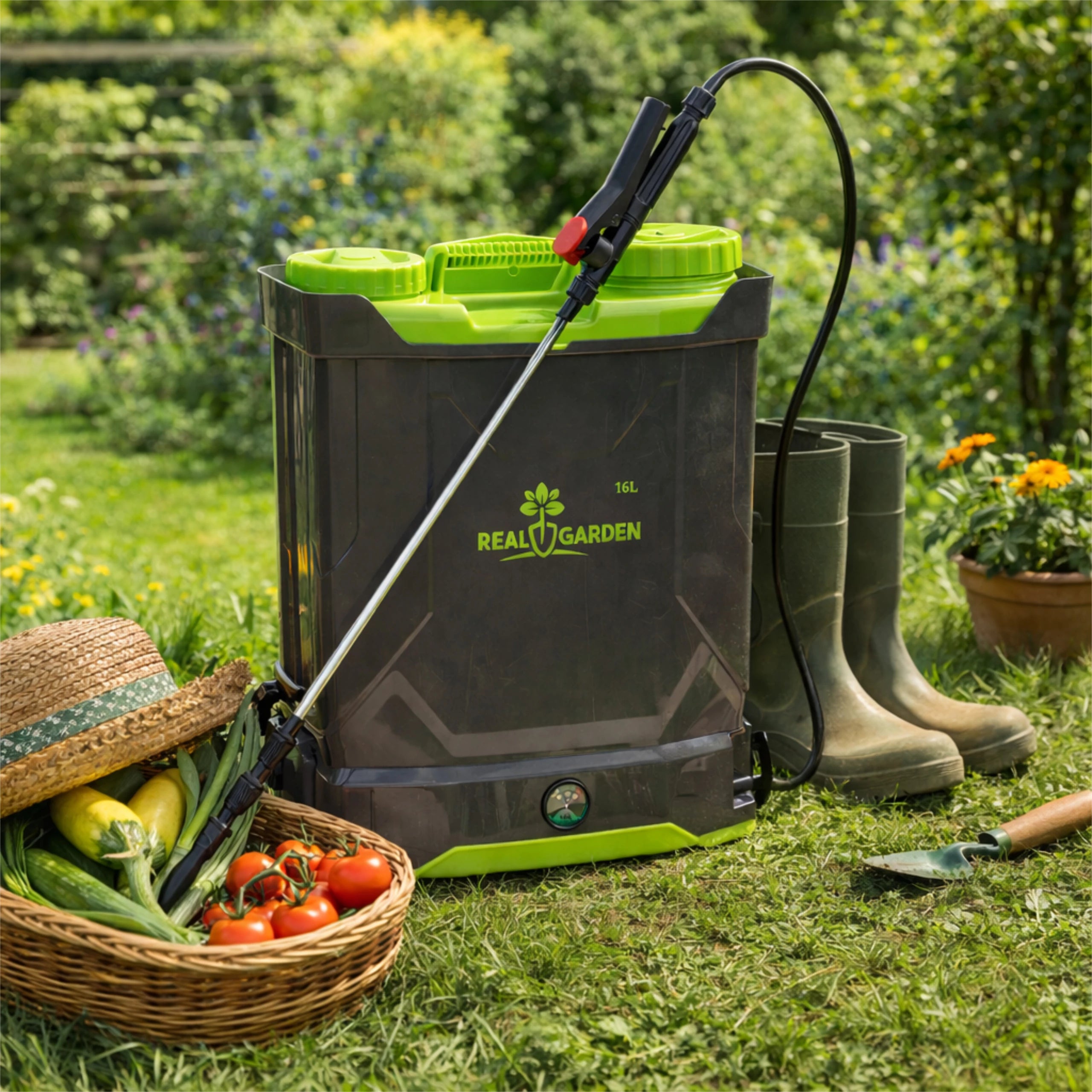 Pulvérisateur électrique rechargeable jardin à dos sans fil 16 L