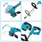 Ensemble Débroussailleuse Coupe-bordures rotofil  électrique 2 batterie 650 W 18 000 tr/min