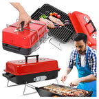 Barbecue charbon pliable camping  43 x 28 x 26 cm