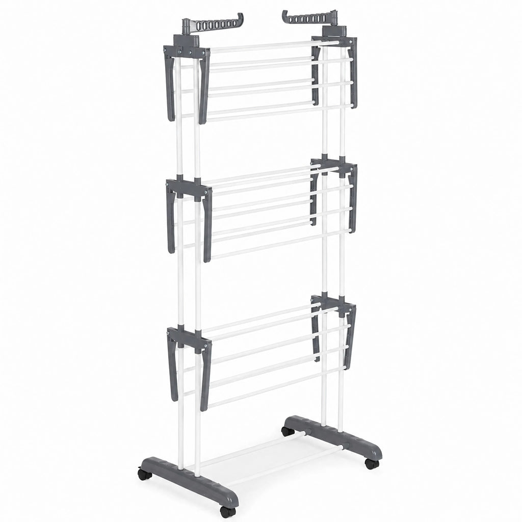 Etendoir Séchoir à linge pliable XXL 4 Niveaux  supporte jusqu'à 50 kg 170 cm