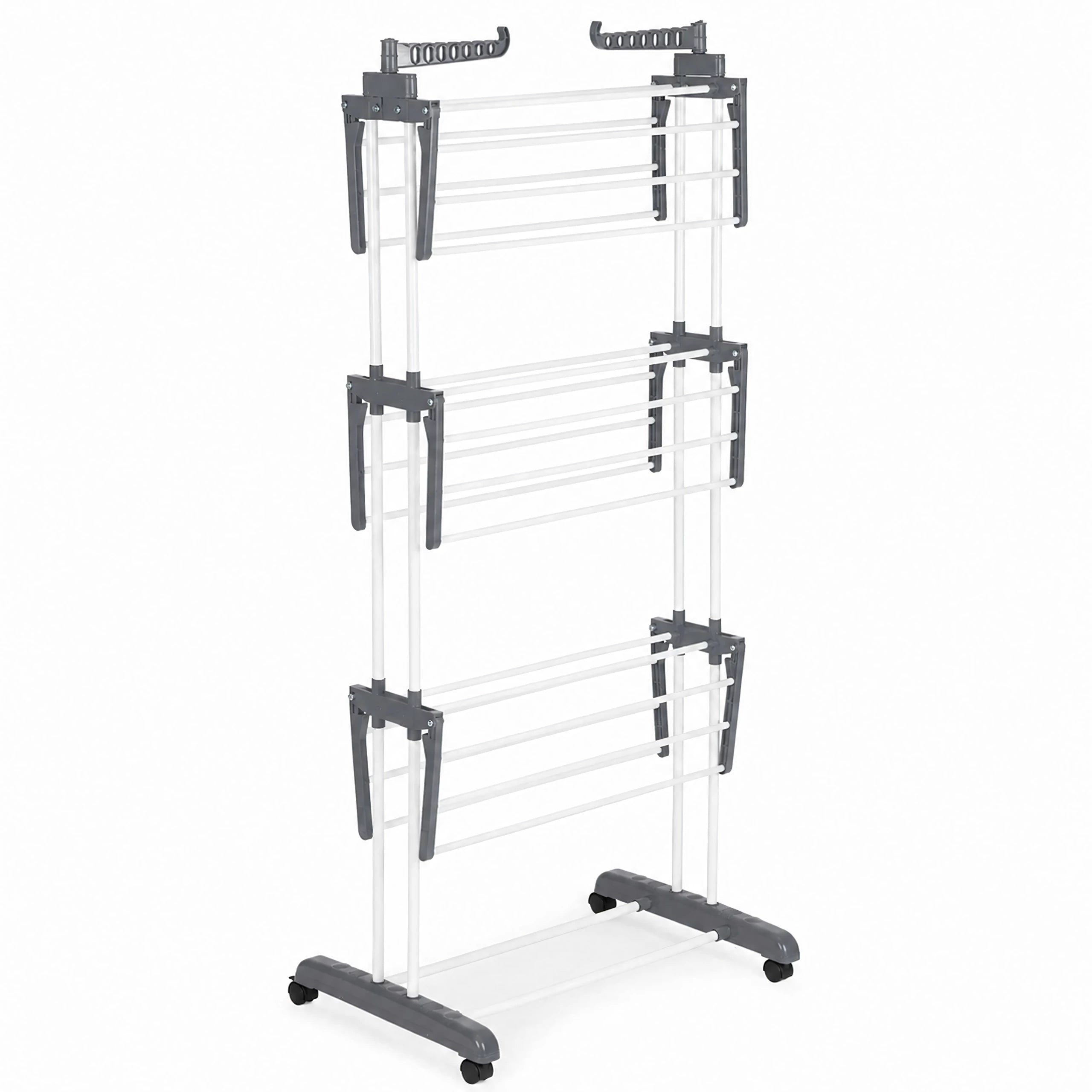 Etendoir Séchoir à linge pliable XXL 4 Niveaux  supporte jusqu'à 50 kg 170 cm
