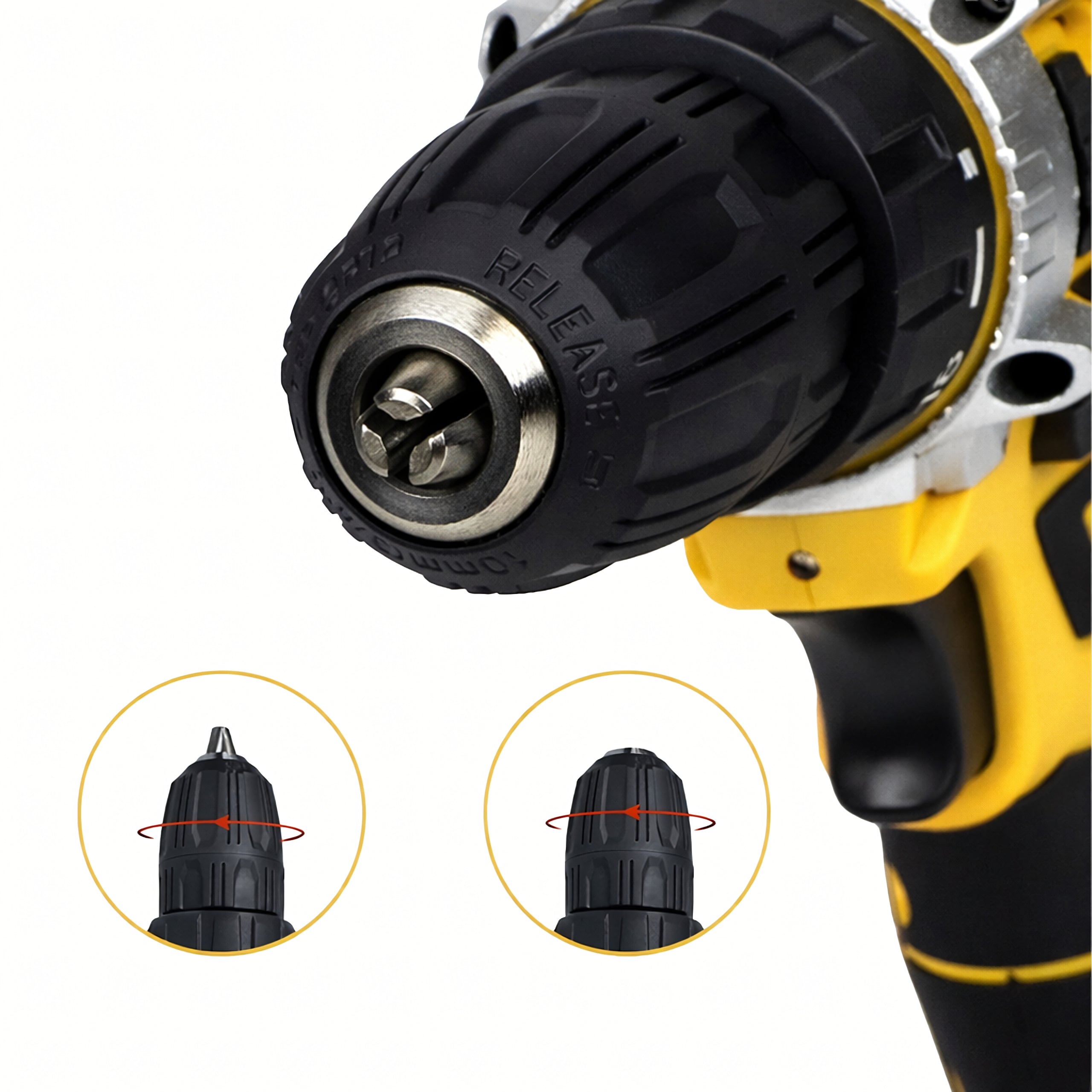 Perceuse-visseuse sans fil, coffret, 2 batteries Aku 18 V 2 Ah avec LED et accessoires